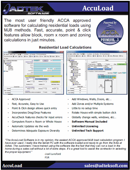 Manual J - Hvac Residential Load Calculation Program Cd